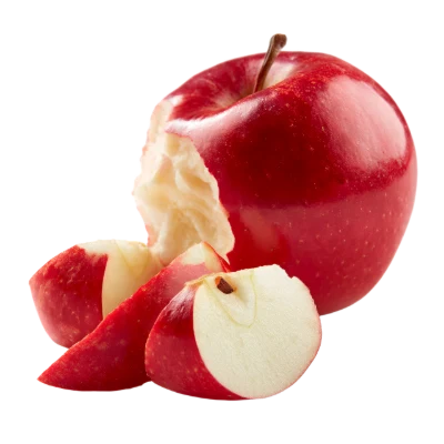 Bitten Red Apple Slices