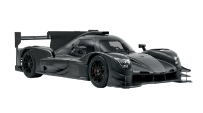 Black 3D Render Racecar