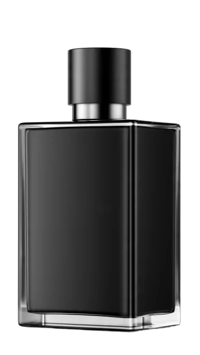 Black Glass Perfume Bottle