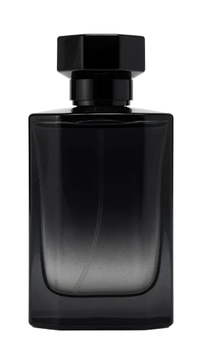 Black Glass Perfume Bottle