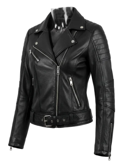 Black Leather Biker Jacket