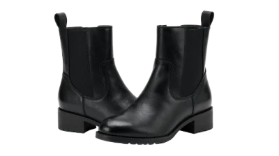 Black Leather Chelsea Boots