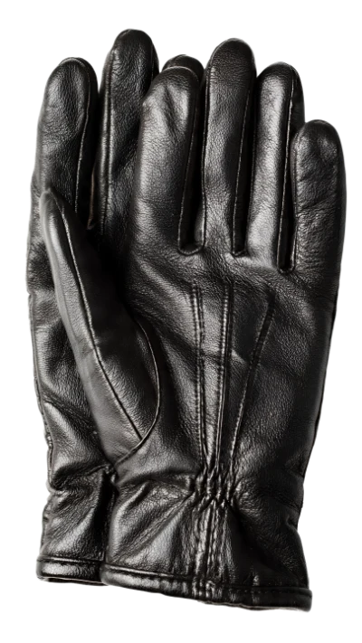 Black Leather Gloves