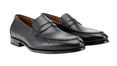 Black Leather Loafers