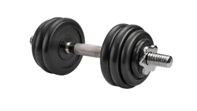 Black Metal Dumbbell