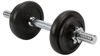 Black Metal Dumbbell