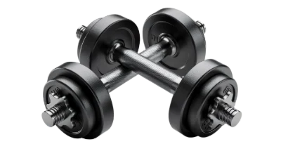 Black Metal Dumbbells