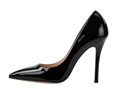 Black Patent Stiletto Pump