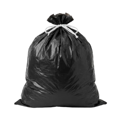 Black Plastic Trash Bag