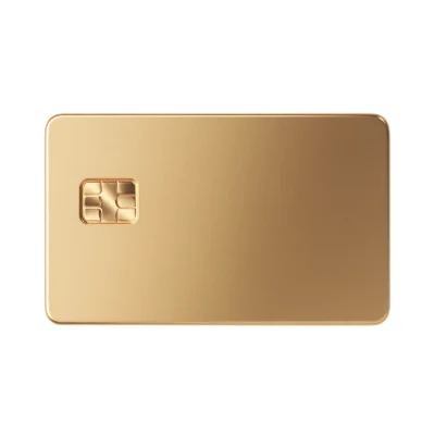 Blank Gold Credit Card