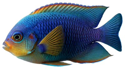 Blue Cichlid Tropical Fish