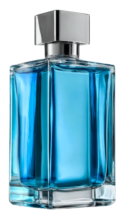 Blue Glass Perfume Bottle