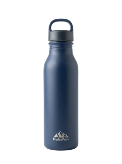 Blue Metal Water Bottle