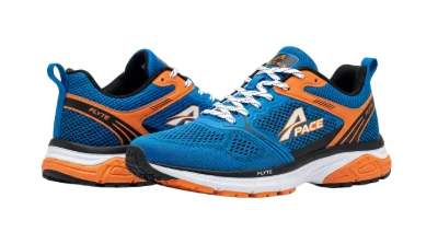 Blue Orange Running Shoes