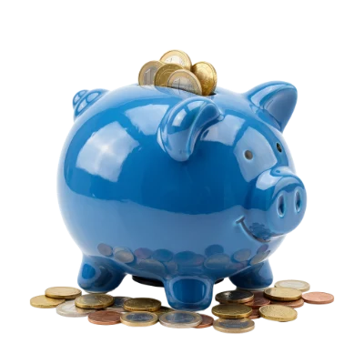 Blue Piggy Bank