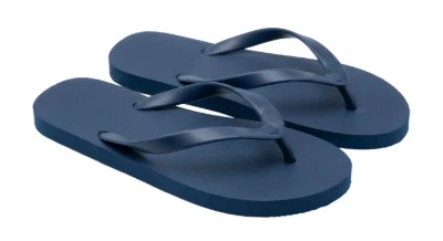 Blue Rubber Flip Flops