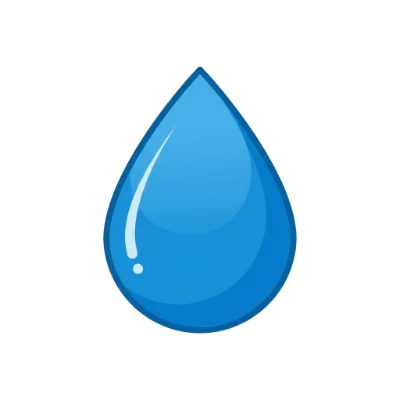 Blue Water Drop Illustration