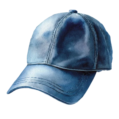Blue Watercolor Baseball Cap