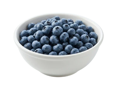 Blueberries In White Bowl