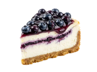 Blueberry Cheesecake Slice