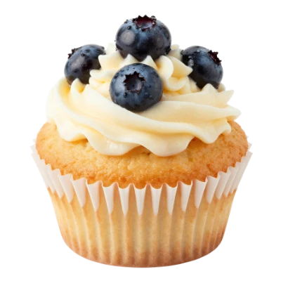 Blueberry Cream Cupcake