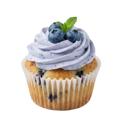 Blueberry Cream Cupcake