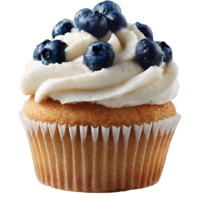 Blueberry Cream Cupcake