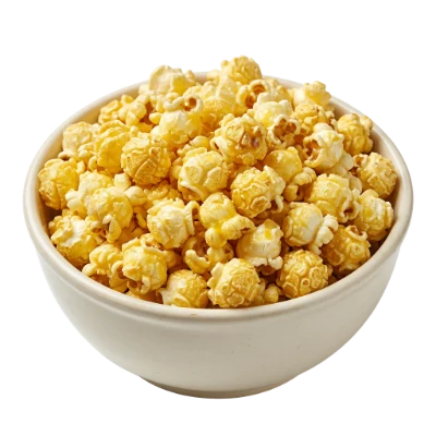 Bowl Of Caramel Popcorn