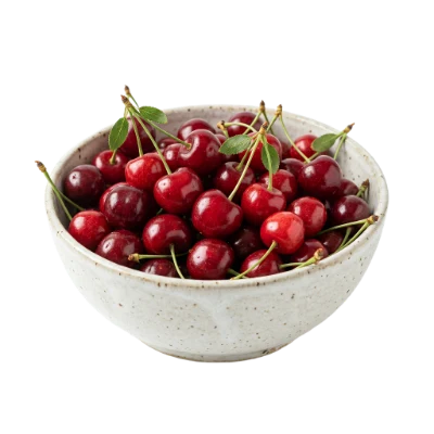 Bowl Of Fresh Cherries