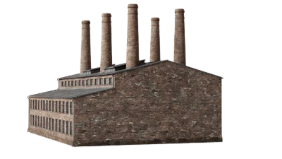 Brick Industrial Factory Building