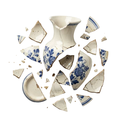 Broken Ceramic Vase