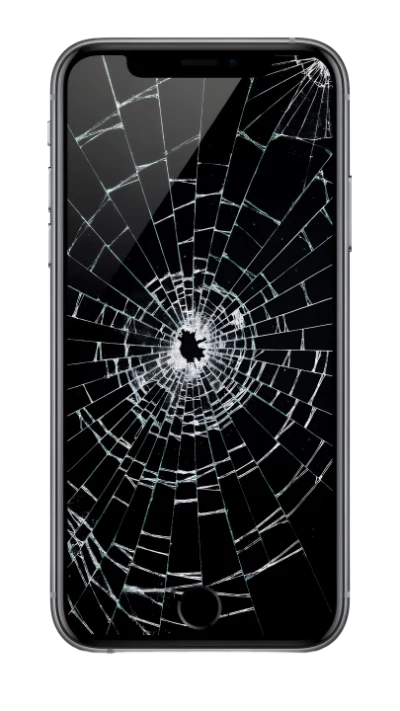 Broken Smartphone Screen
