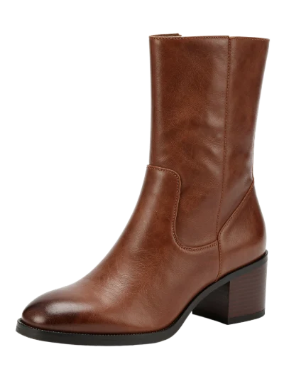 Brown Leather Ankle Boot
