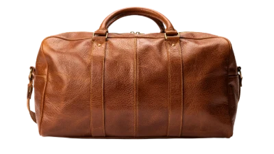 Brown Leather Duffle Bag