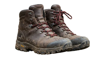 Brown Leather Hiking Boots