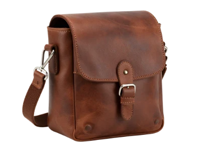 Brown Leather Messenger Bag