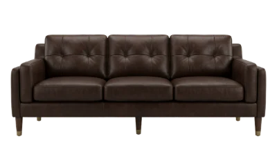 Brown Leather Sofa