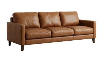 Brown Leather Sofa