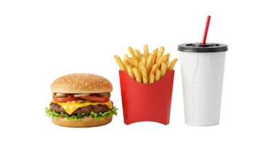 Burger Fries And Drink