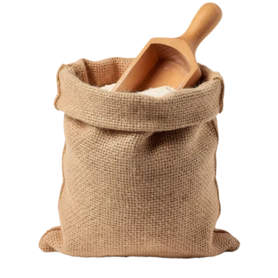 Burlap Sack With Flour