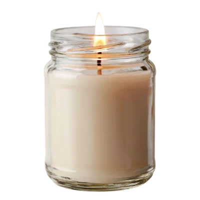 Burning Glass Jar Candle