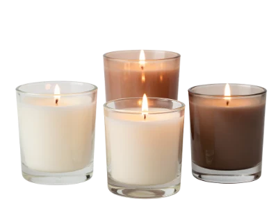 Burning Scented Glass Candles