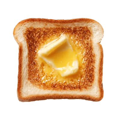 Buttered Toast Slice