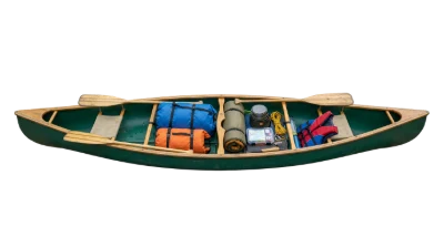 Canoe With Camping Gear