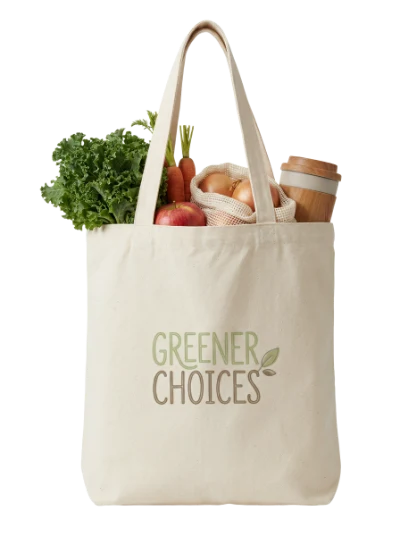 Canvas Grocery Tote Bag