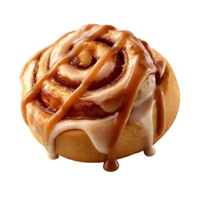 Caramel Glazed Cinnamon Roll