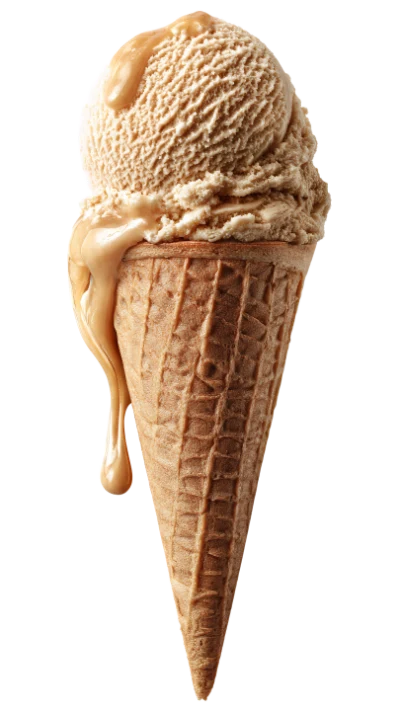 Caramel Ice Cream Cone