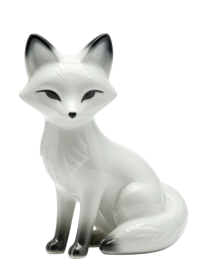 Ceramic Fox Figurine