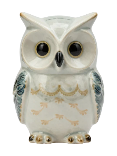 Ceramic Owl Figurine