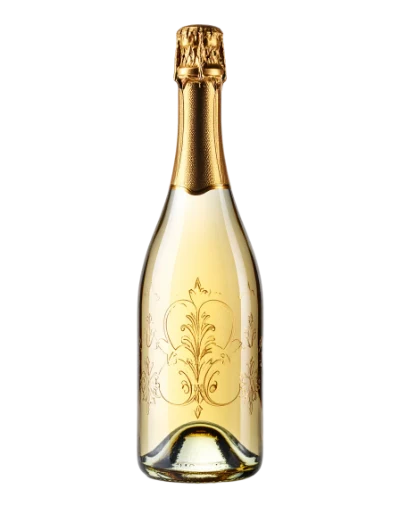 Champagne Bottle With Ornament